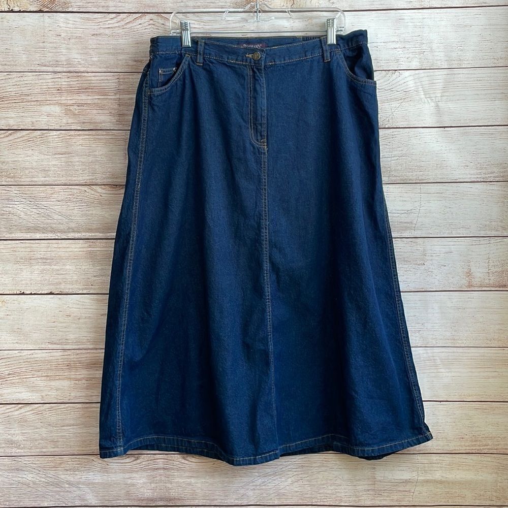 ROAMAN’S DENIM MAXI SKIRT MODEST